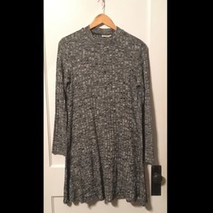 Grey light weight casual knit dress